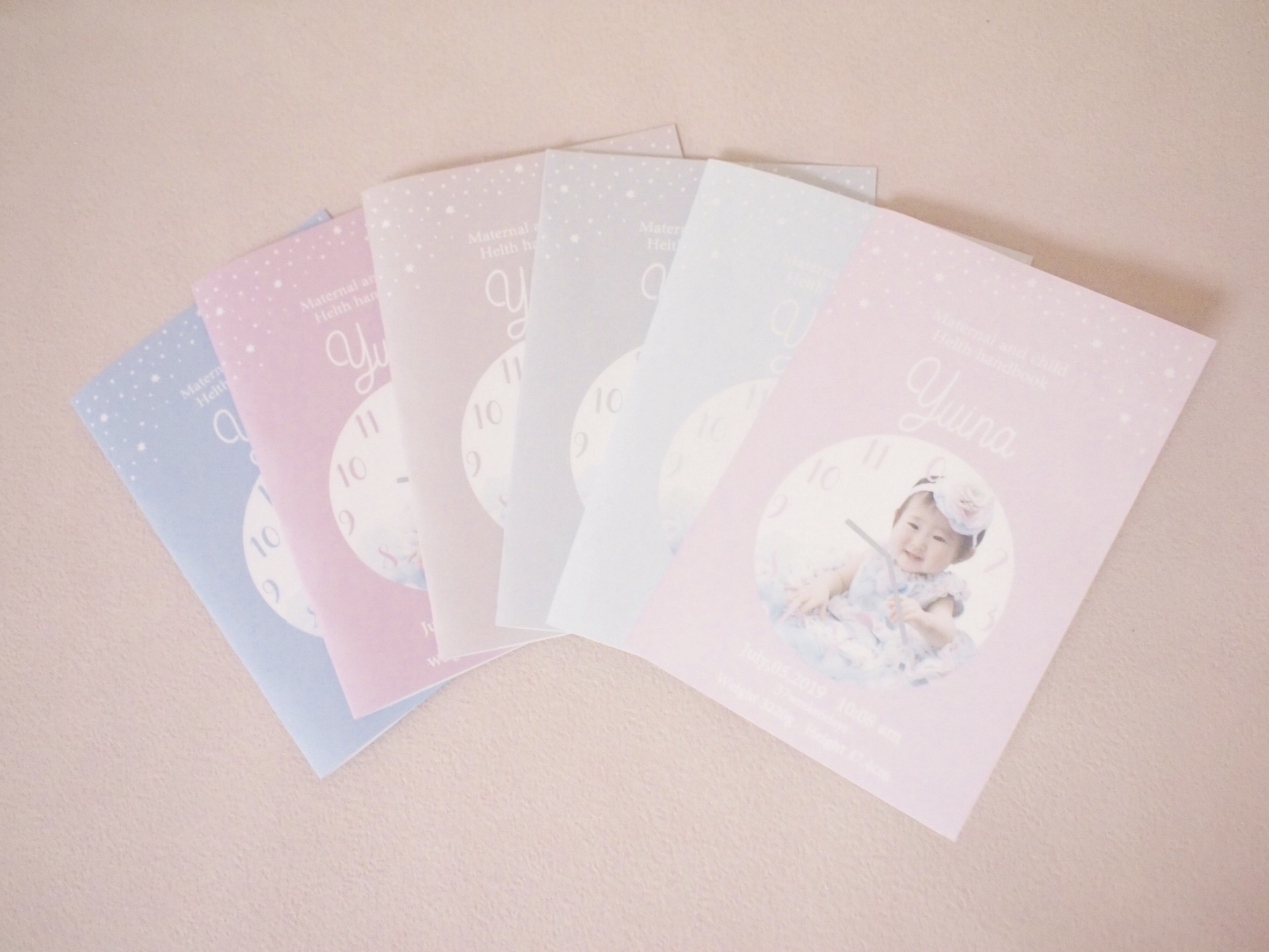 6色の母子手帳カバー